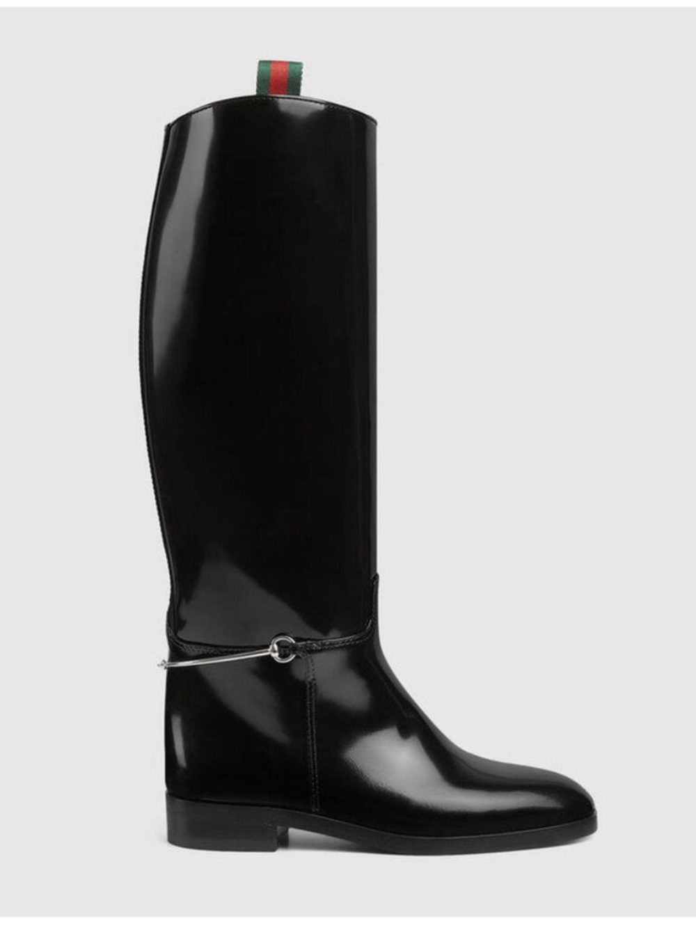 Gucci Michelangelo Knee High Horsebit Riding Boots in Black